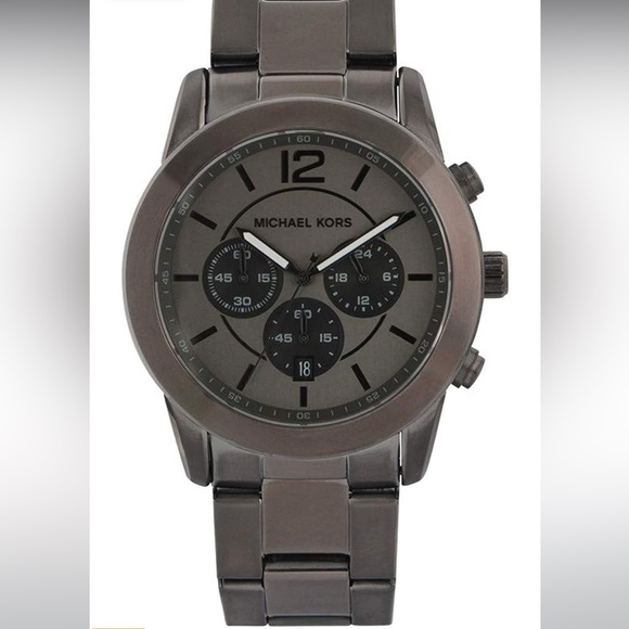 NWT MENS MICHAEL KORS CHRONOGRAPH WATCH - Picture 1 of 8
